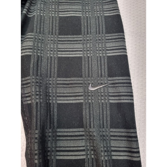 Nike Hyperwarm Training Leggings Womens Small Black Geometric Athleisure‎ Yoga - Picture 2 of 9